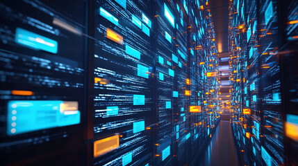 The concept of data archiving and retrieval strategies is illustrated with an image focusing on digital data organization.