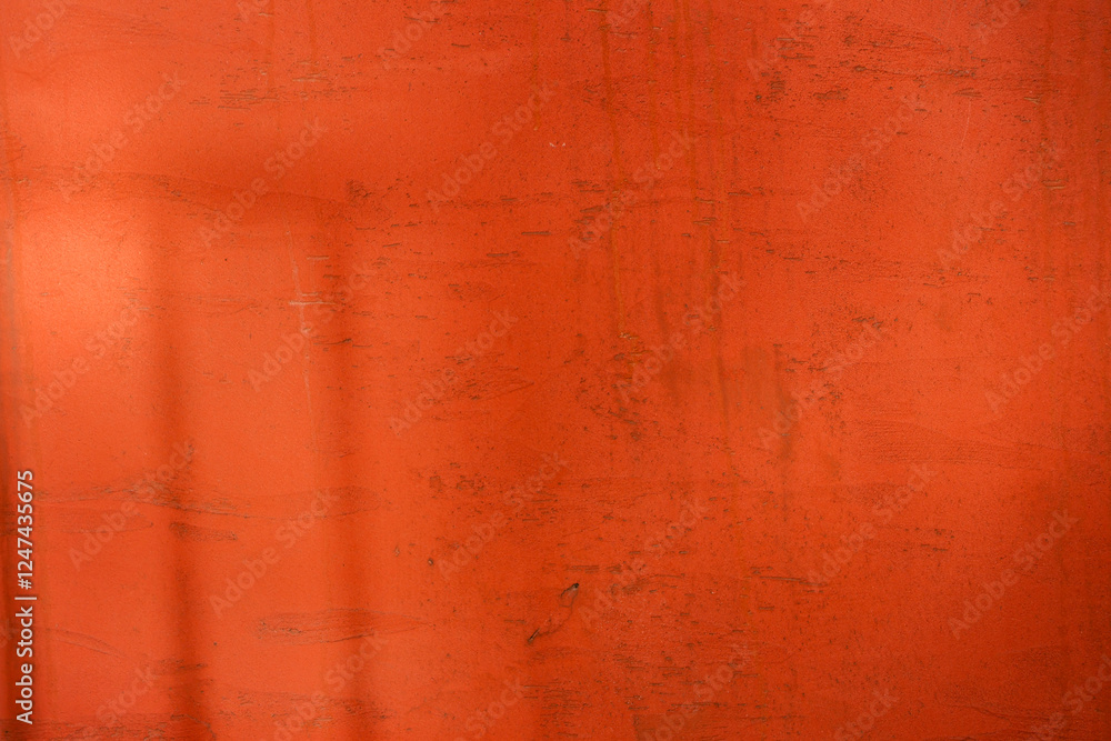 Poster empty red textured wall close up with shadows. sparse texture and background