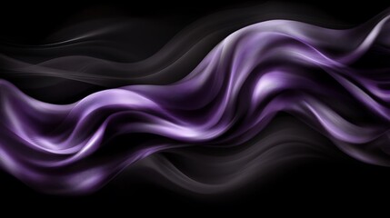 Purple abstract waves, dark background, design (1)
