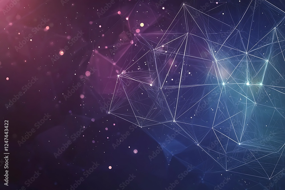 Poster abstract technology background focusing on business development and digital innovation