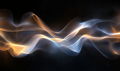Abstract glowing waves of light resembling data streams, showcasing the fluidity of modern digital networks.