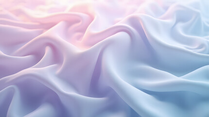 Fototapeta premium Pastel Silk Satin Draped Fabric Texture Pink Purple Blue Soft Background