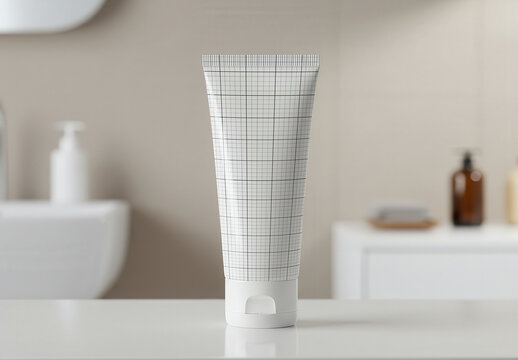 Tooth Paste Packaging Tube Mockup