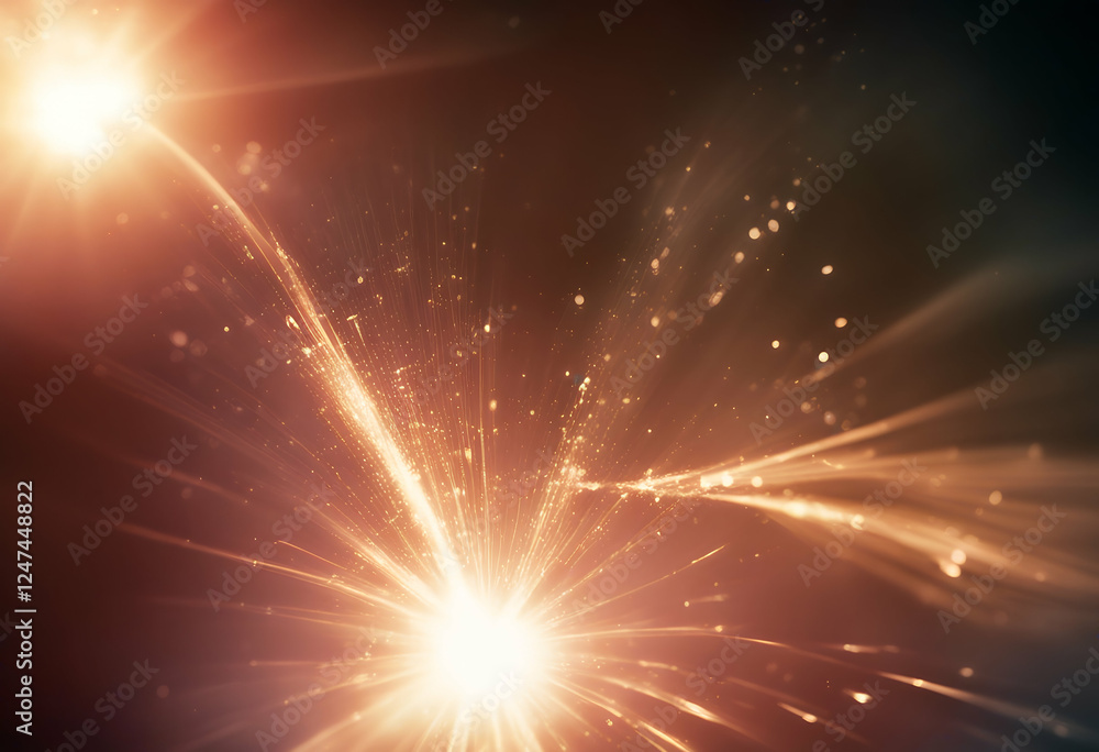 Poster light glowing flare effect bright flash special shining ray explodes sun lens glow shine abstract gl