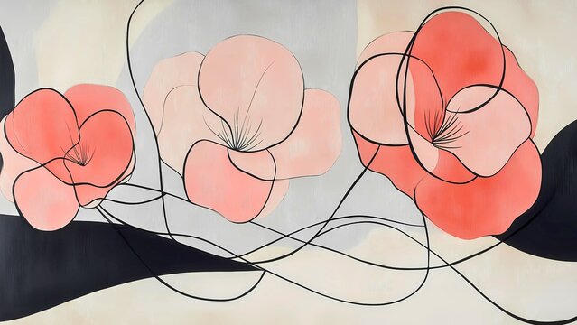 abstract floral background desigm