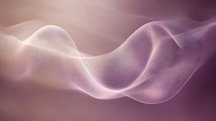 Fototapeta premium Abstract Waves of Soft Mauve and White Hues