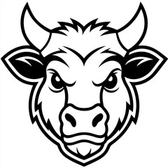 Cute Calf Animal Vector Illustration – Cartoon, Clipart & Line Art Design on White Background, High-quality calf vector illustration in cartoon, clipart, and line art style on a white background.