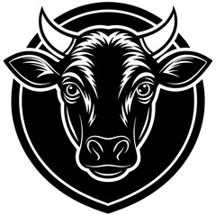 Cute Calf Animal Vector Illustration – Cartoon, Clipart & Line Art Design on White Background, High-quality calf vector illustration in cartoon, clipart, and line art style on a white background.