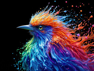 Fototapeta premium Bunter Vogel