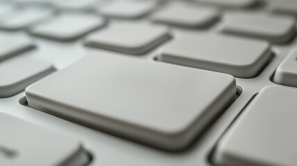 Close-up of white computer keyboard keys.