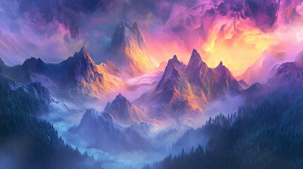 surreal ethereal landscape