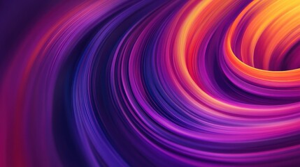 Abstract swirling vibrant purple orange digital art background
