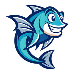 Guppy Fish Vector Illustration | Cartoon, Clipart & Line Art Design, Guppy fish vector illustration in cartoon, clipart, and line art style, perfect for digital designs.