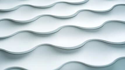 Obraz premium Abstract white waves texture background design