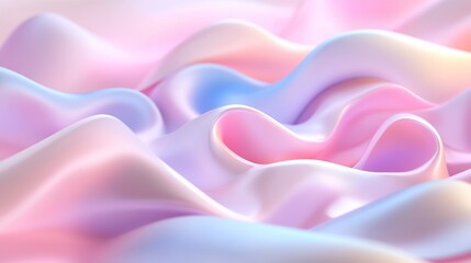 Obraz premium Pastel fabric swirls, flowing texture, studio backdrop, website design