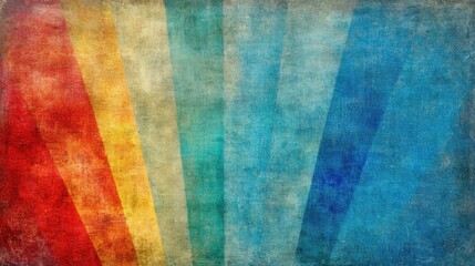 Fototapeta premium Retro rainbow rays textured background design