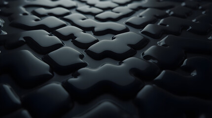 Abstract Close-Up of Dark Liquid Droplets on a Smooth Surface: Moody, Glossy Texture, Modern Art, Water Droplets, Black Fluid, Artistic Still Life, Dark Aesthetic
