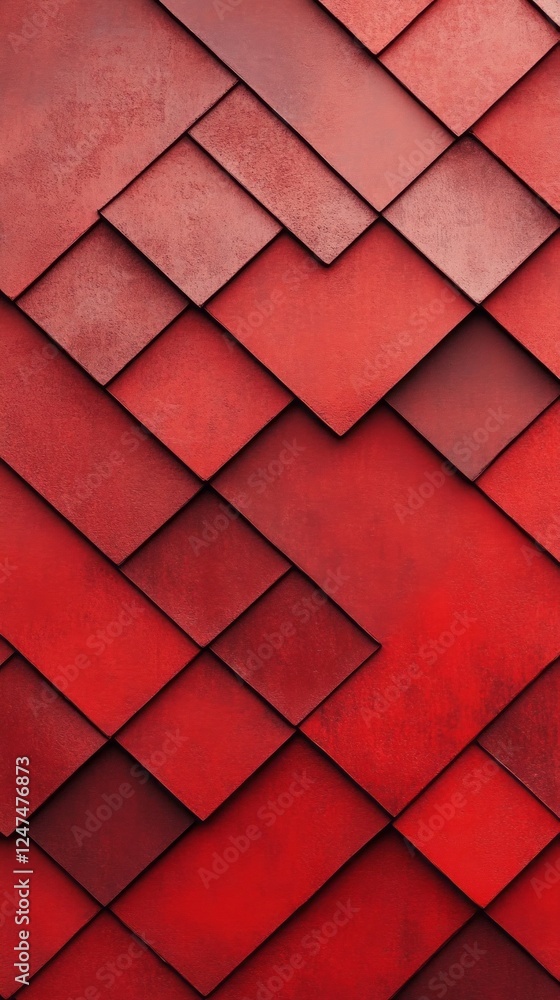Poster Rich red tones and textured layers form a captivating backdrop, perfect for mobile screen designs or as an artistic element in digital projects. The clean composition enhances any device aesthetic