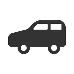 Obraz premium 車のモノクロベクターイラストアイコン