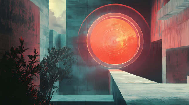 Teamwork and communication in hybrid remote work environments illustrating a savings target with a bullseye. Hybrid Environments. Illustration