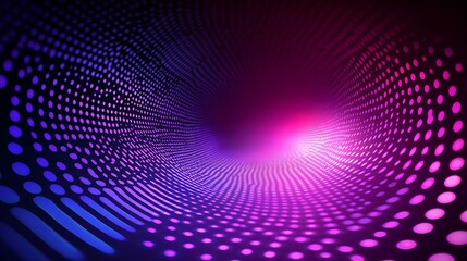 Obraz premium Purple light tunnel, abstract background