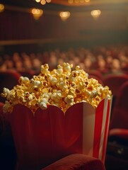 Popcorn  snack at the cinema movie film theater