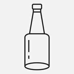 Simple Minimalist Bottle Icon Design