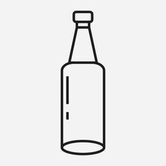 Simple Minimalist Bottle Icon Design
