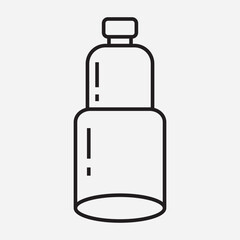 Simple Minimalist Bottle Icon Design