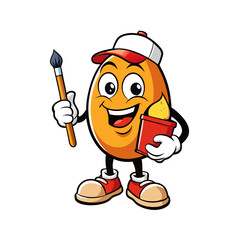 Potato Vegetable Vector Illustration, Cartoon, Clipart & Line Art Design on White Background, Vector potato vegetable design with cartoons, clipart, and line art on white background