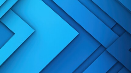 Obraz premium Create a striking visual with gradient paper cut design featuring blue arrowhead triangles. Perfect for modern prints