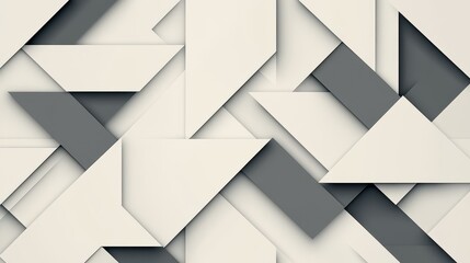 Fototapeta premium Explore a seamless design of gray and white geometric shapes, perfect for modern architectureinspired visuals.