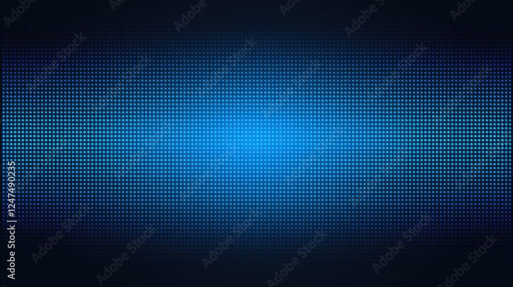 Poster explore a stunning led video wall texture with a sleek blue gradient and illuminated dot mesh design