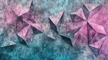 Abstract geometric shapes with a gradient color scheme, creating a textured visual effect.