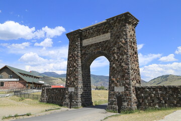 Obraz premium Roosevelt Arch yellowstone