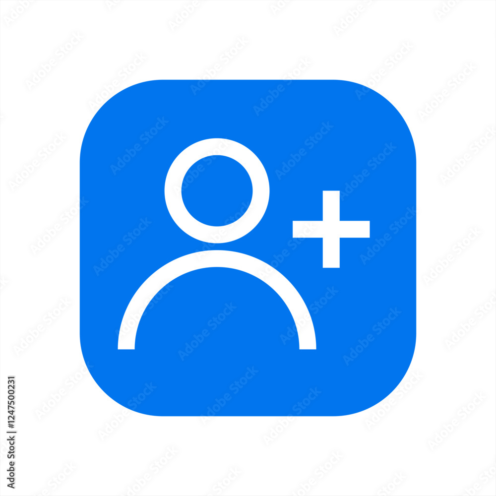 Poster Add user group icon sign vector, 10 eps.