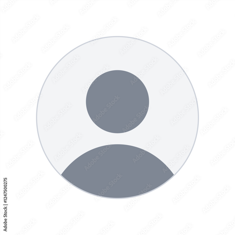 Poster default avatar profile icon vector. social media user image, vector 10 eps.
