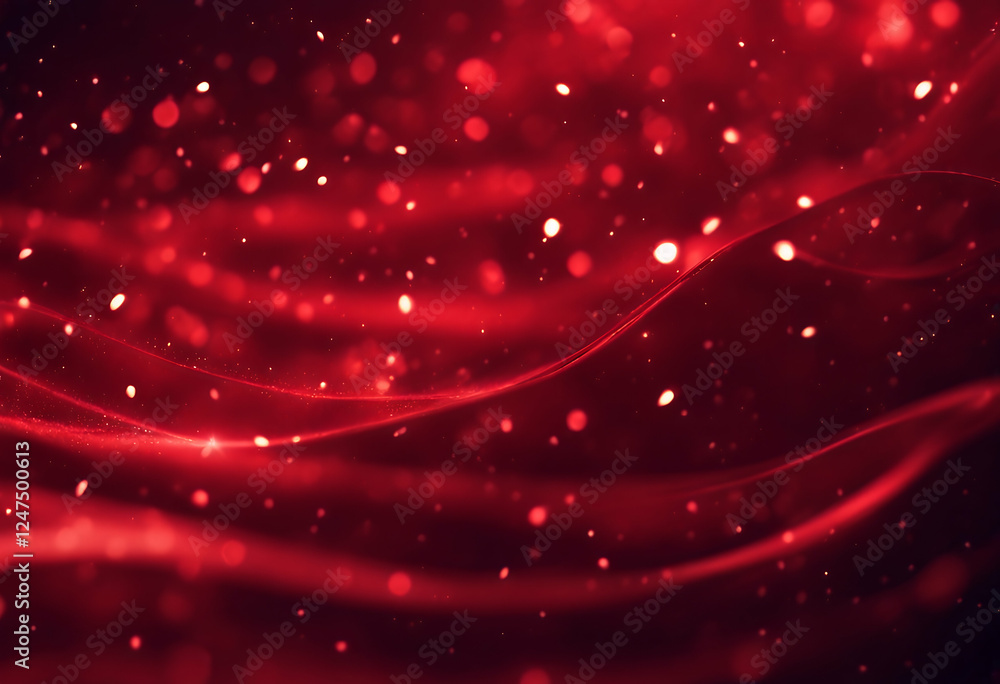 Poster concept abstract red ai background modern particles particle light christmas wave dark shine banner 