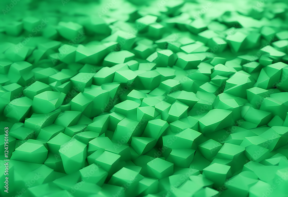 Poster background canvas multifaceted geometric polygon design green base texture pattern abstract graphic 