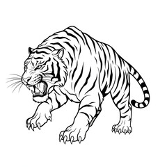 Naklejka premium tiger vector illustration