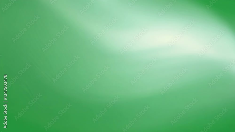 Poster softly undulating waves of light emanate outward casting subtle shadows. green screen chromakey