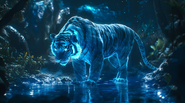 futuristic zoo holographic animals
