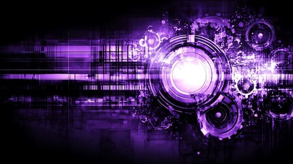 Obraz premium Purple Tech Abstract Background (1)