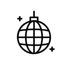 Disco ball hip hop party