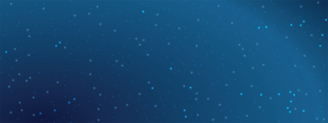 Background with dark blue starry sky. Vector on the background of the night sky.	