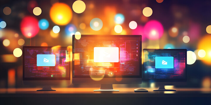 Global Internet Usage Infographic with Digital Data Visualization and Network Connectivity