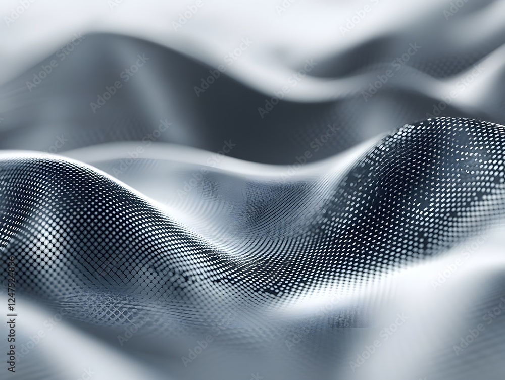 Aufkleber abstract fabric texture in soft waves and shimmering light