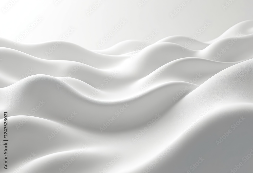 Aufkleber elegant minimalist seamless white wave texture pattern background. abstract design concept. simple s