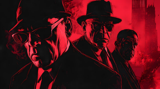 The mafias influence on the darkside of crime spans generations. Cosmic Horror Influences. Illustration