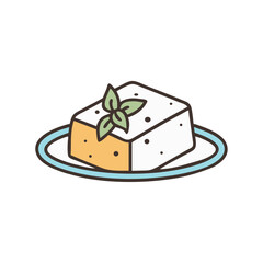 Greek feta cheese Mediterranean food